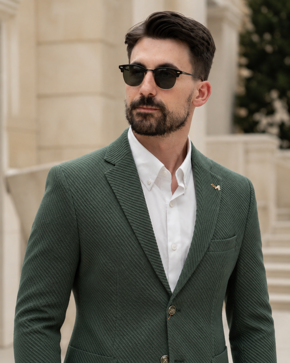 Sacou Crincle verde