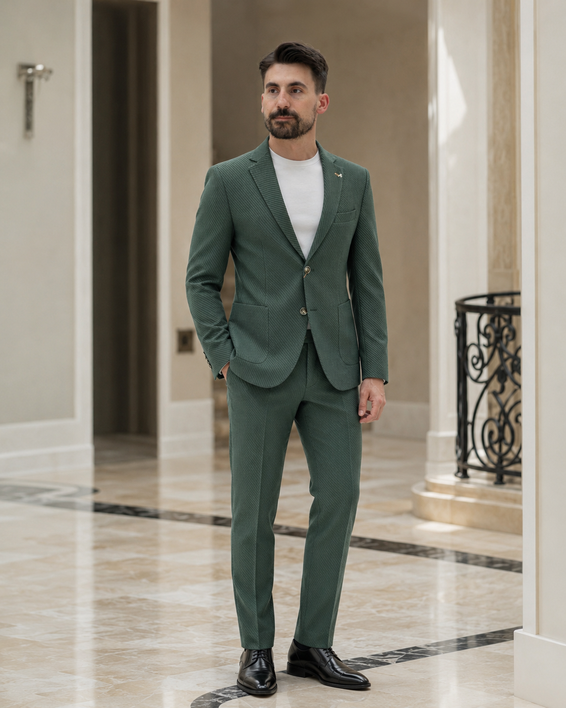 Sacou Crincle verde