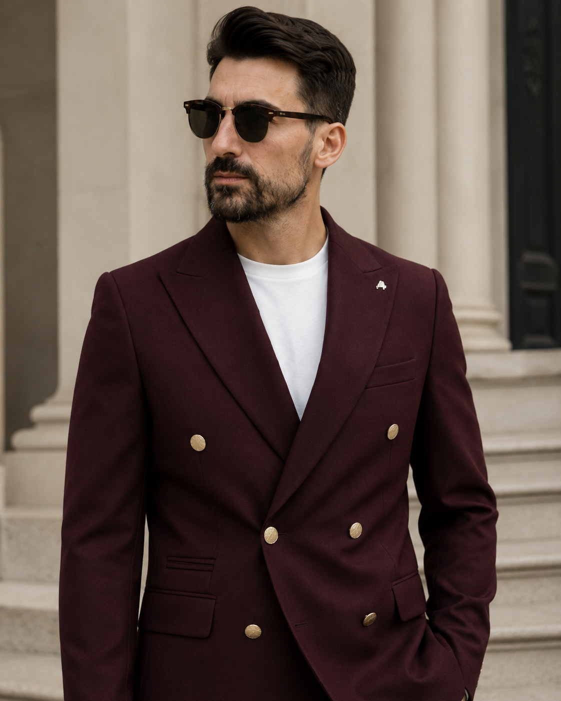 Sacou Kurvaze bordo