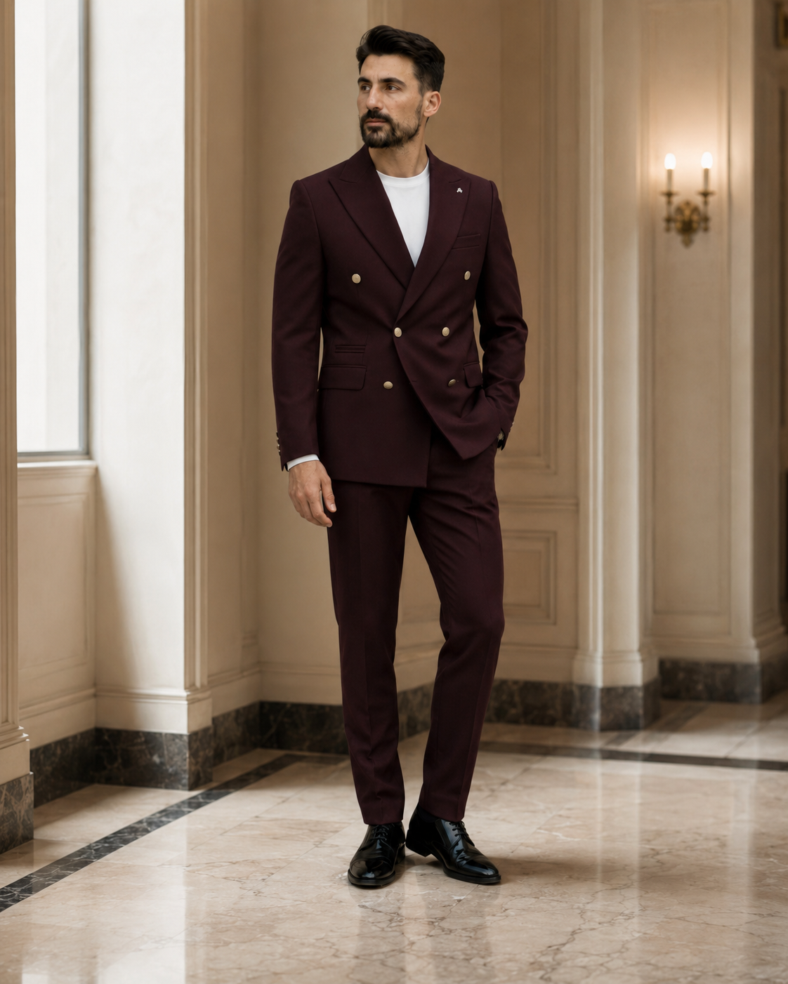 Sacou Kurvaze bordo
