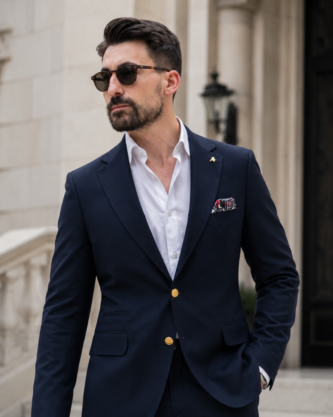 Sacou Limerick bluemarin