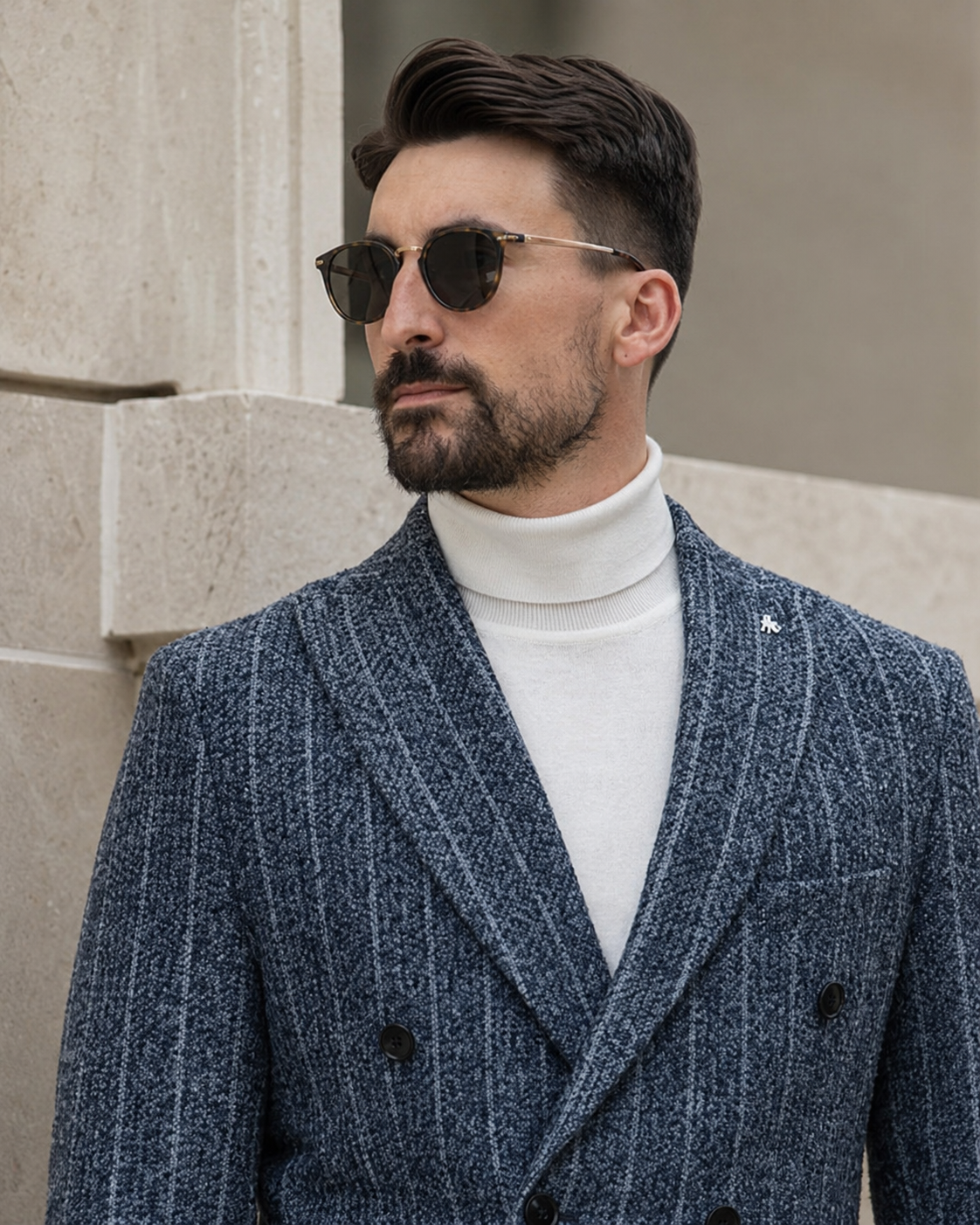Sacou Silver albastru