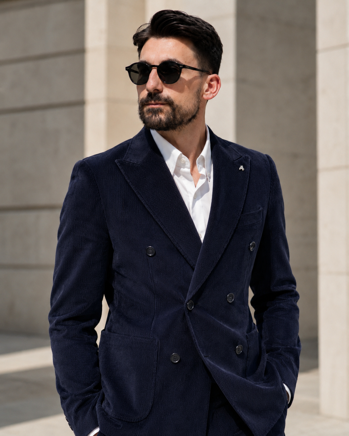 Sacou Velluto bluemarin