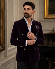 Sacou Velvet bordo