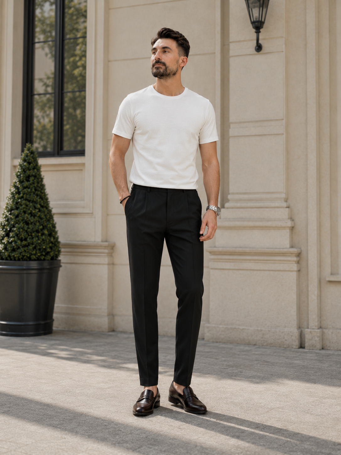 Tricou Rayon alb