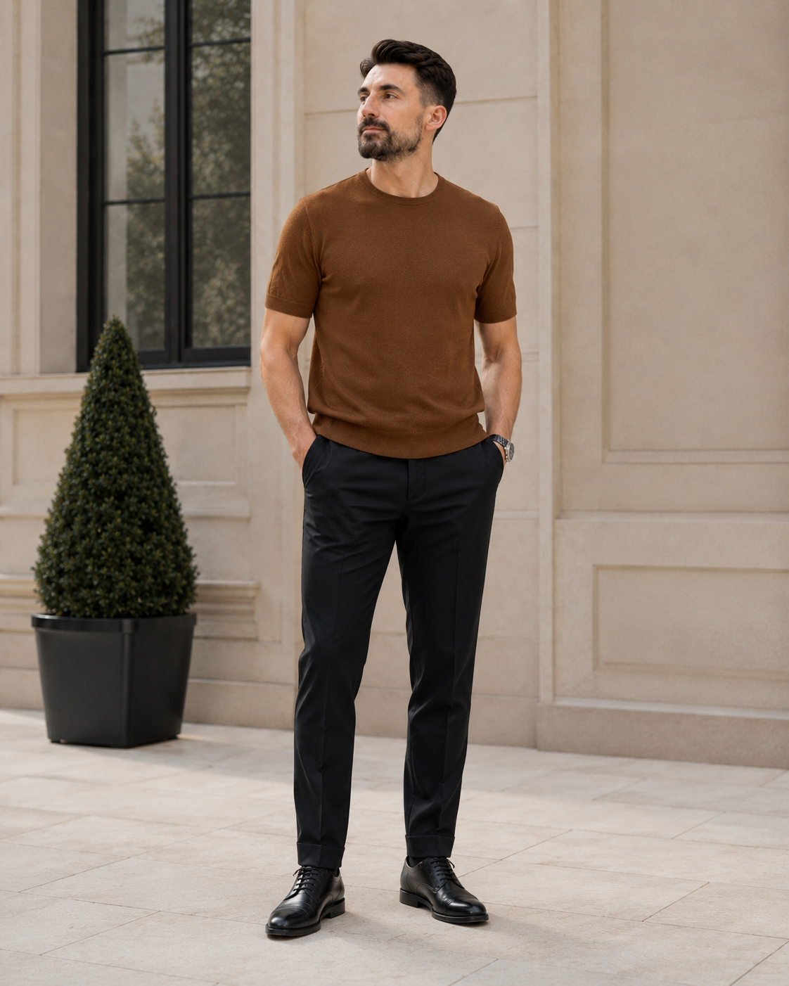 Tricou Rayon maro