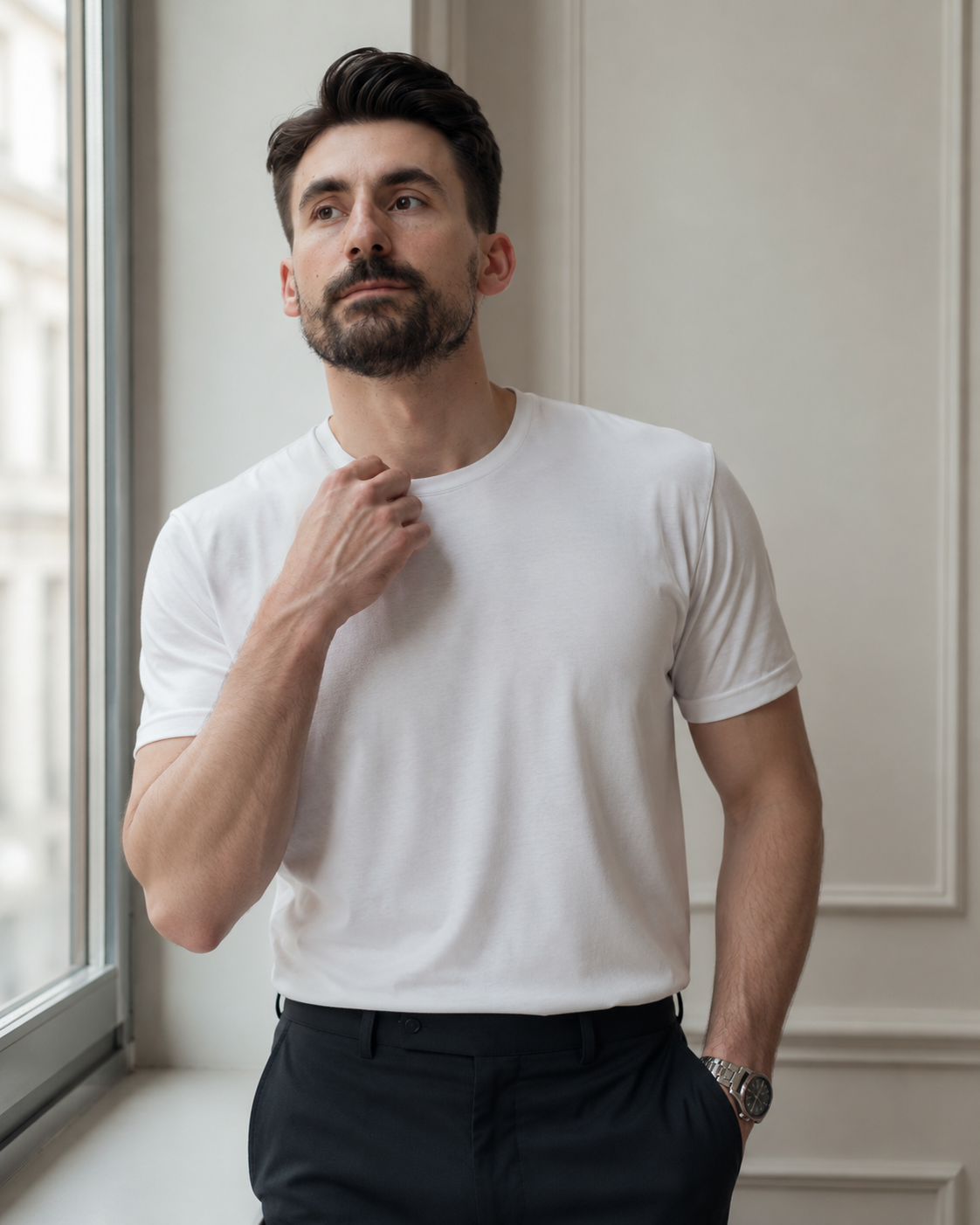 Tricou Boon alb
