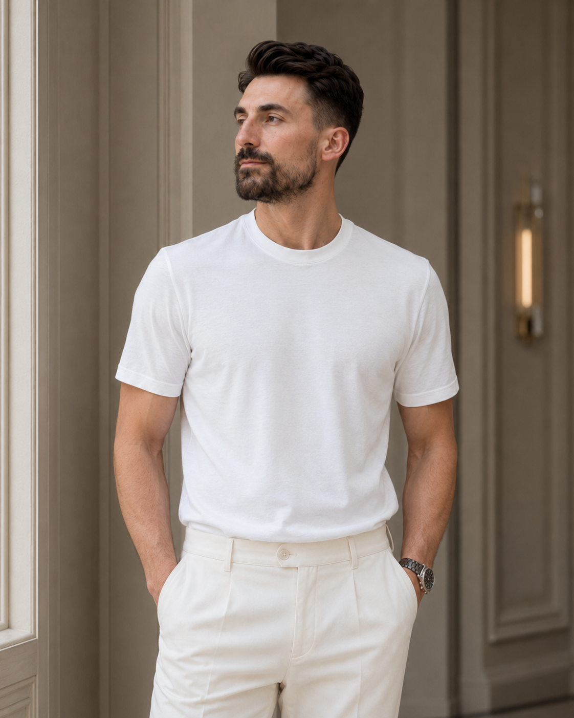 Tricou Dante alb