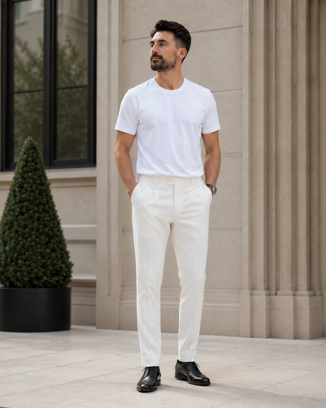 Tricou Dante alb