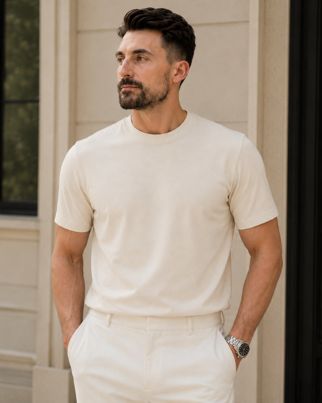 Tricou Dante bej