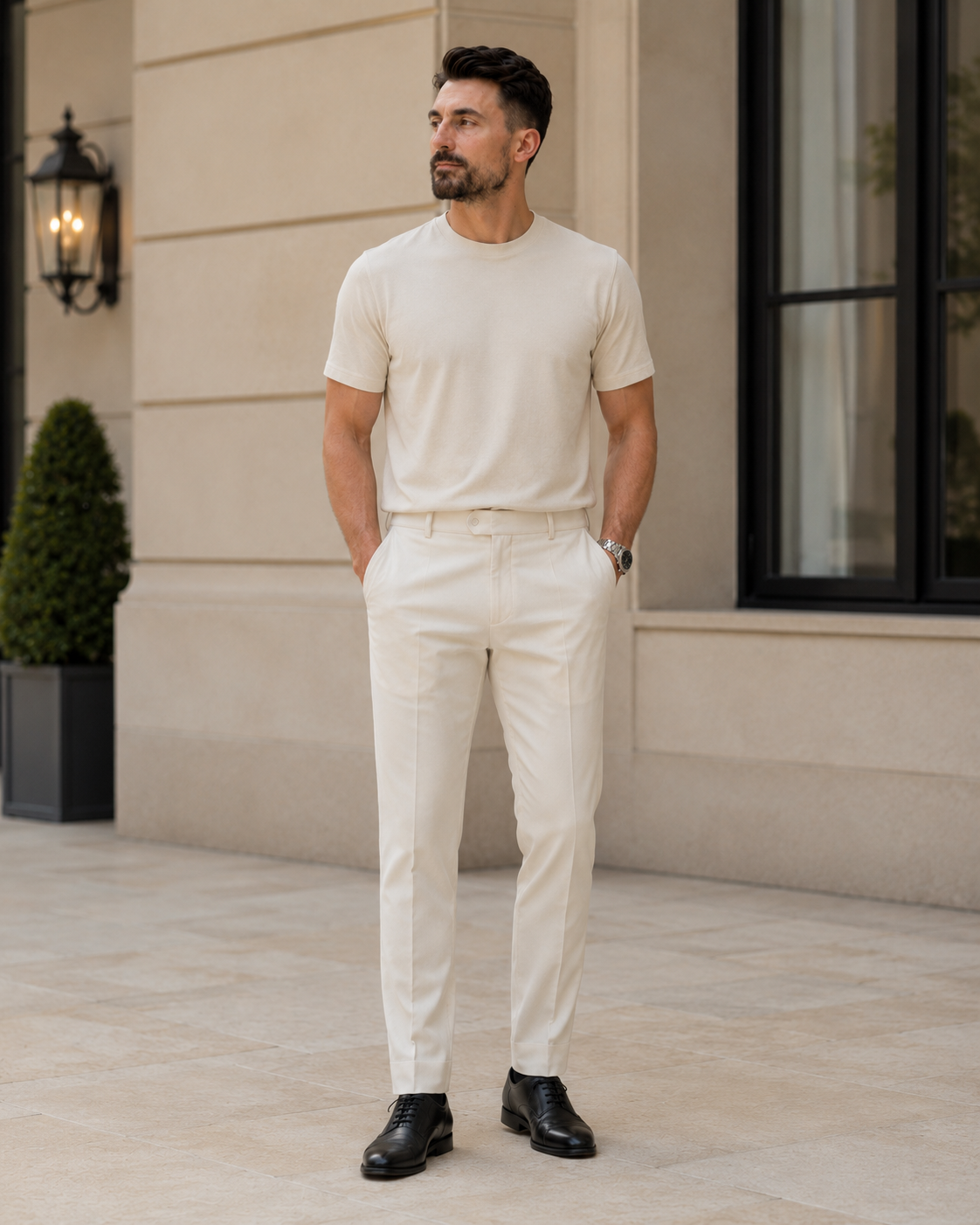 Tricou Dante bej