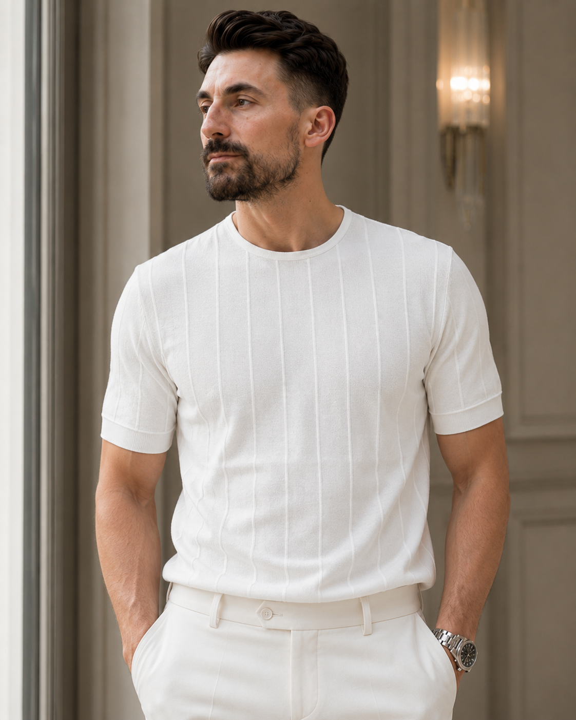 Tricou Golge alb