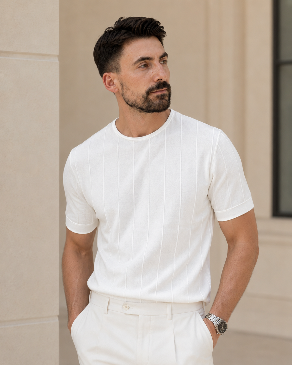 Tricou Golge alb