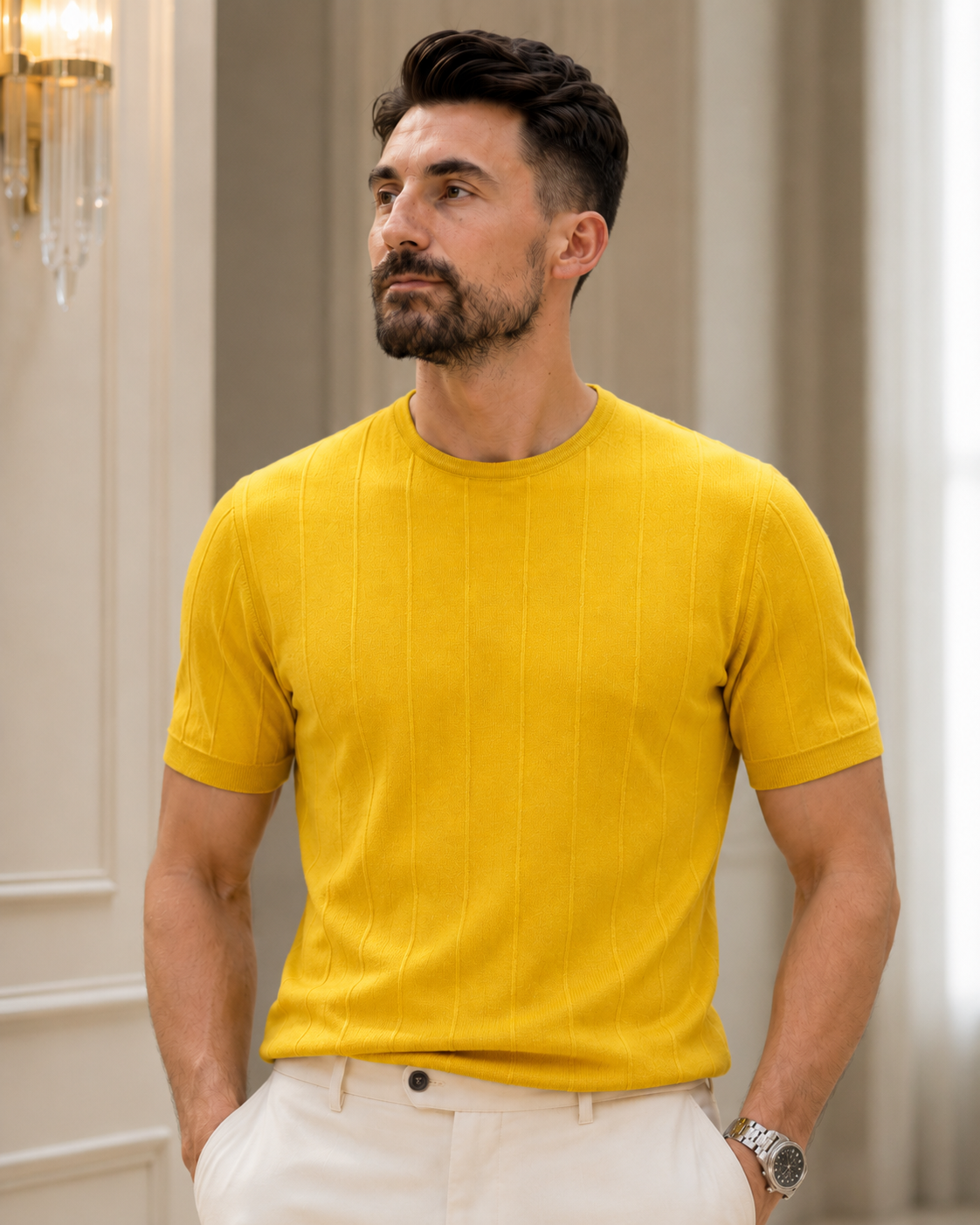 Tricou Golge galben