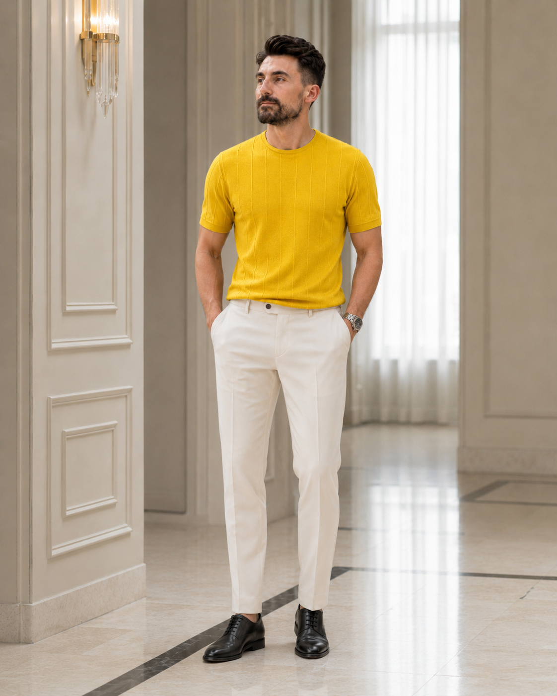 Tricou Golge galben