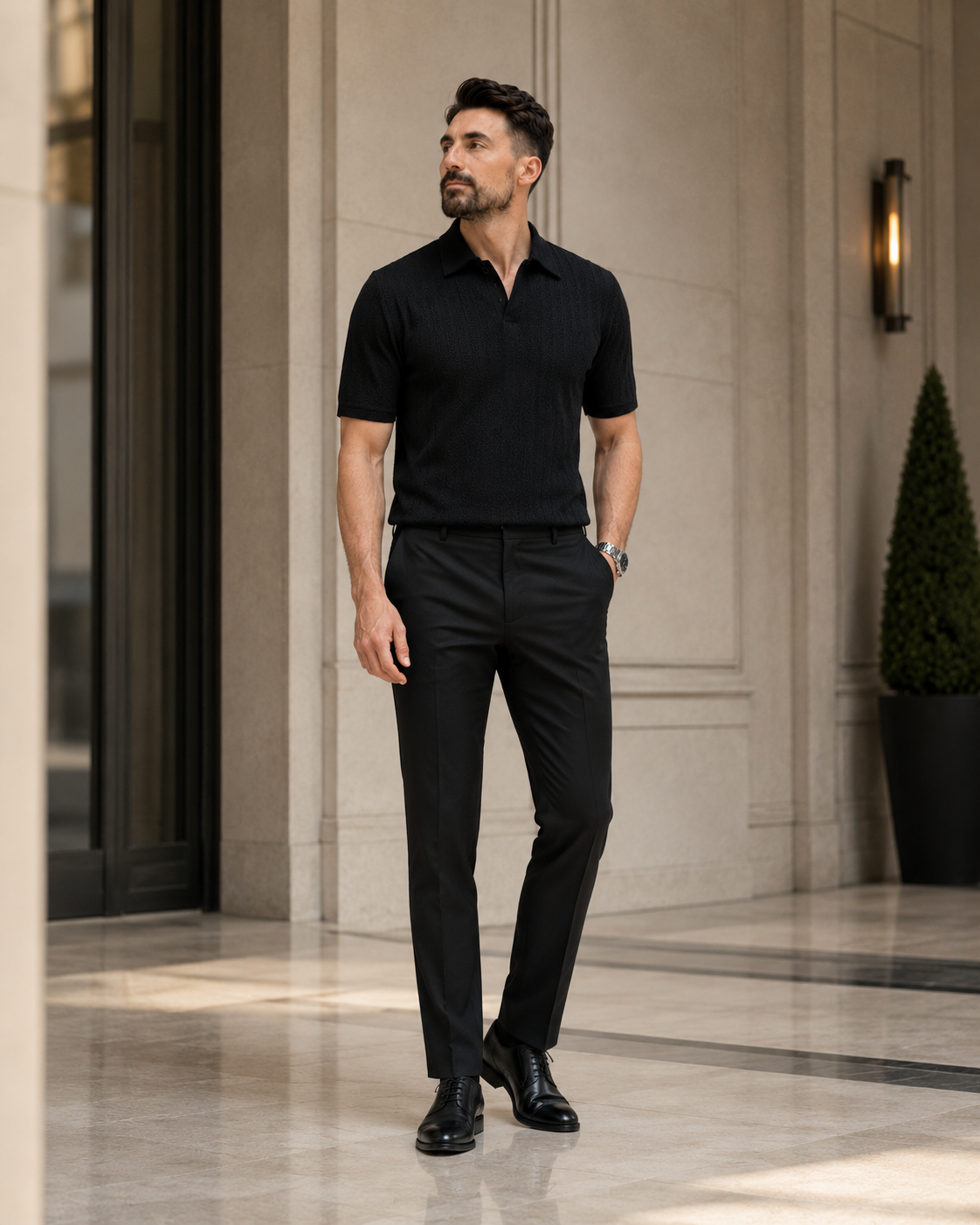 Tricou Guler negru