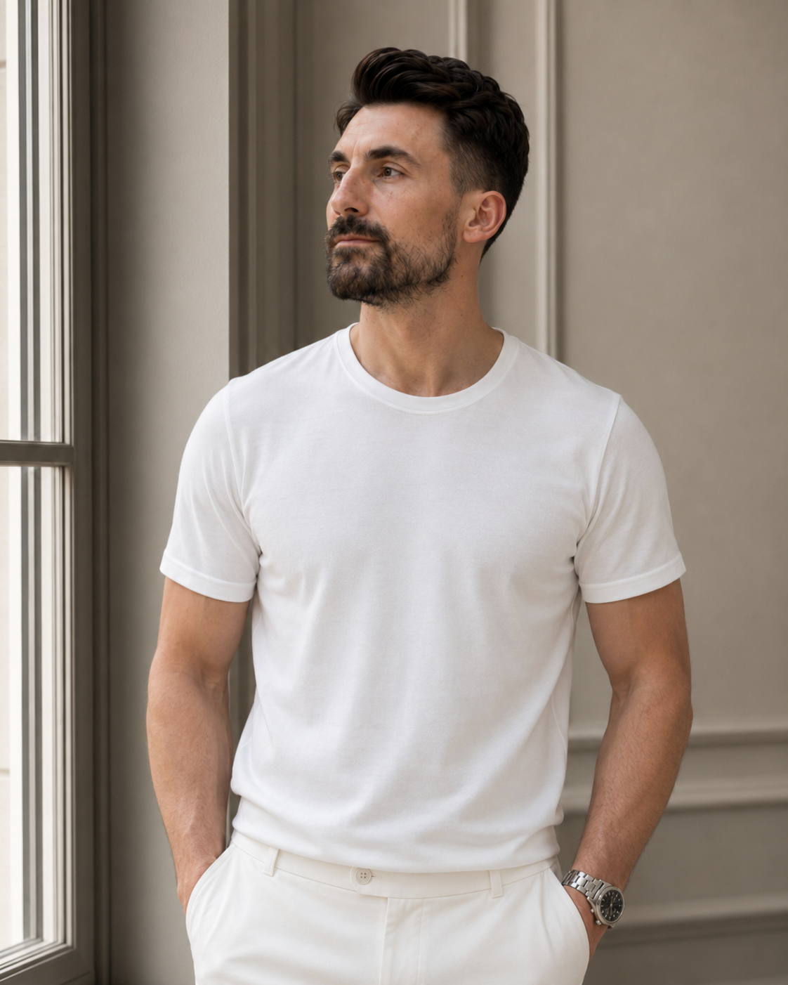 Tricou Modal alb
