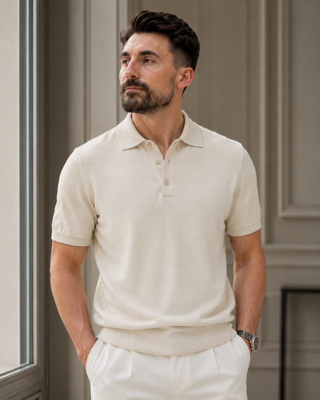 Tricou Nancy bej