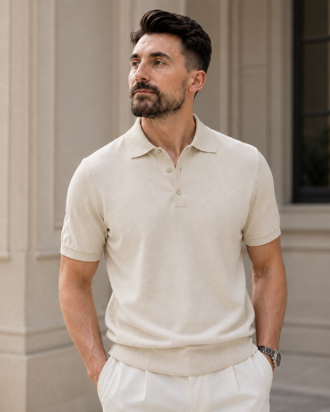 Tricou Nancy bej