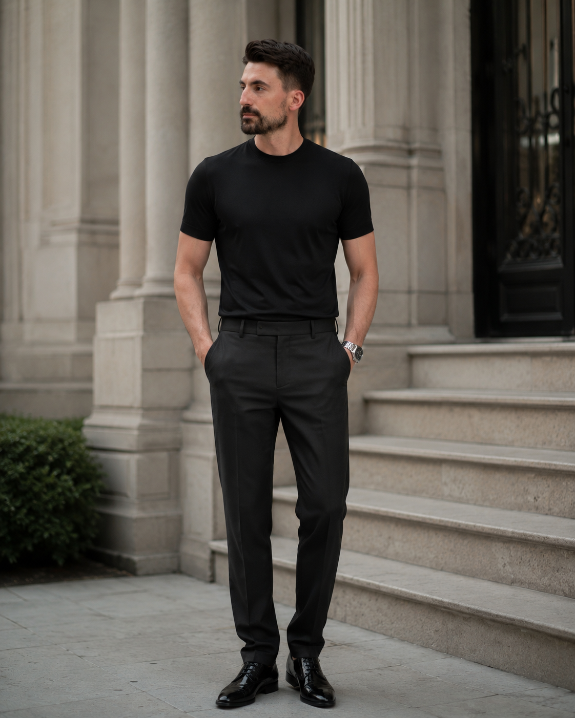Tricou Rayon negru