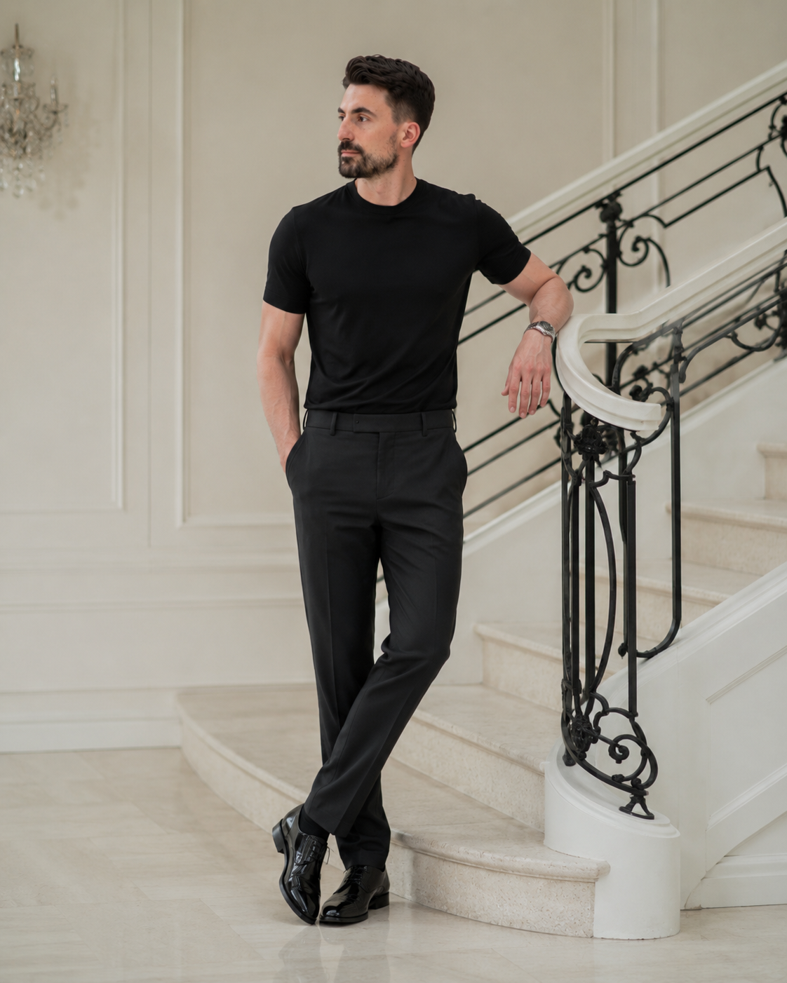 Tricou Rayon negru