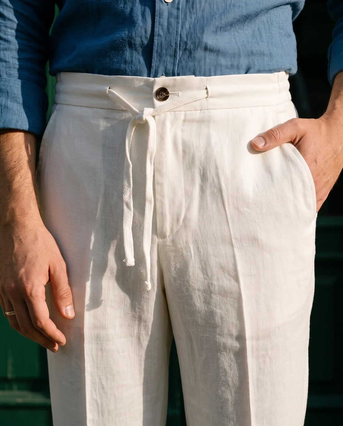 Pantaloni Luero Albi din Lyocell