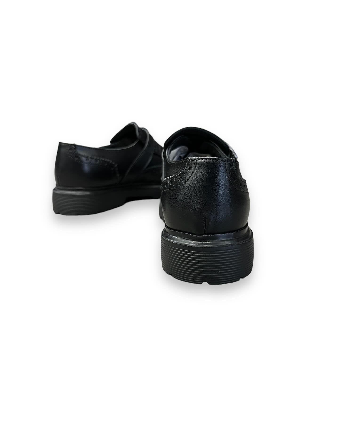 Pantofi Clasici cu Franjuri negru