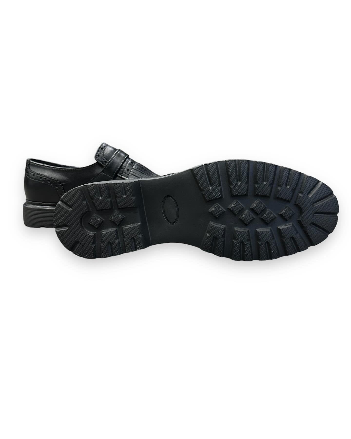 Pantofi Clasici cu Franjuri negru