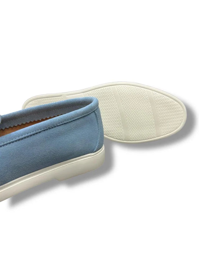 Mocasini Beverly albastru-deschis