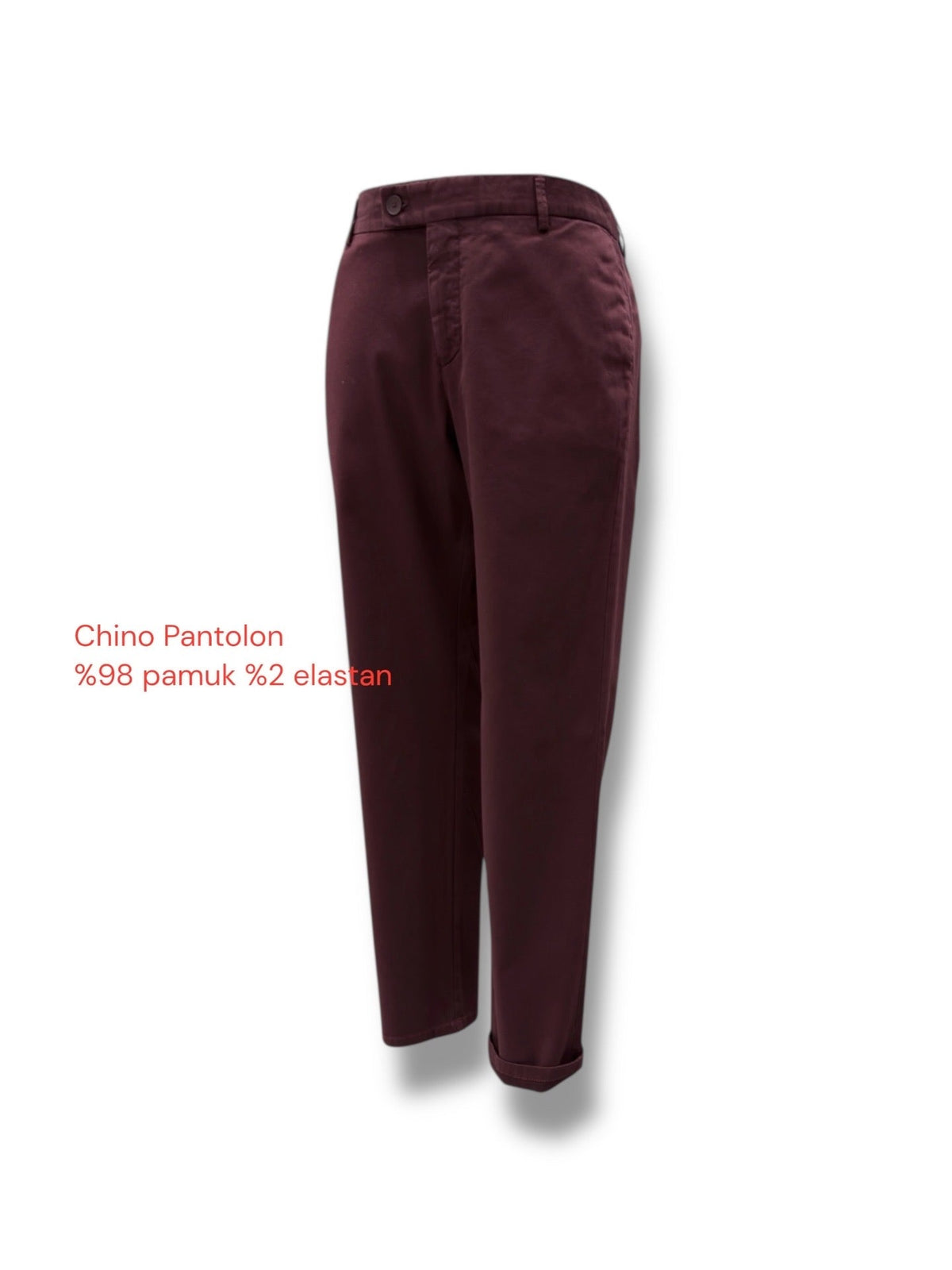 Pantaloni chino bordo