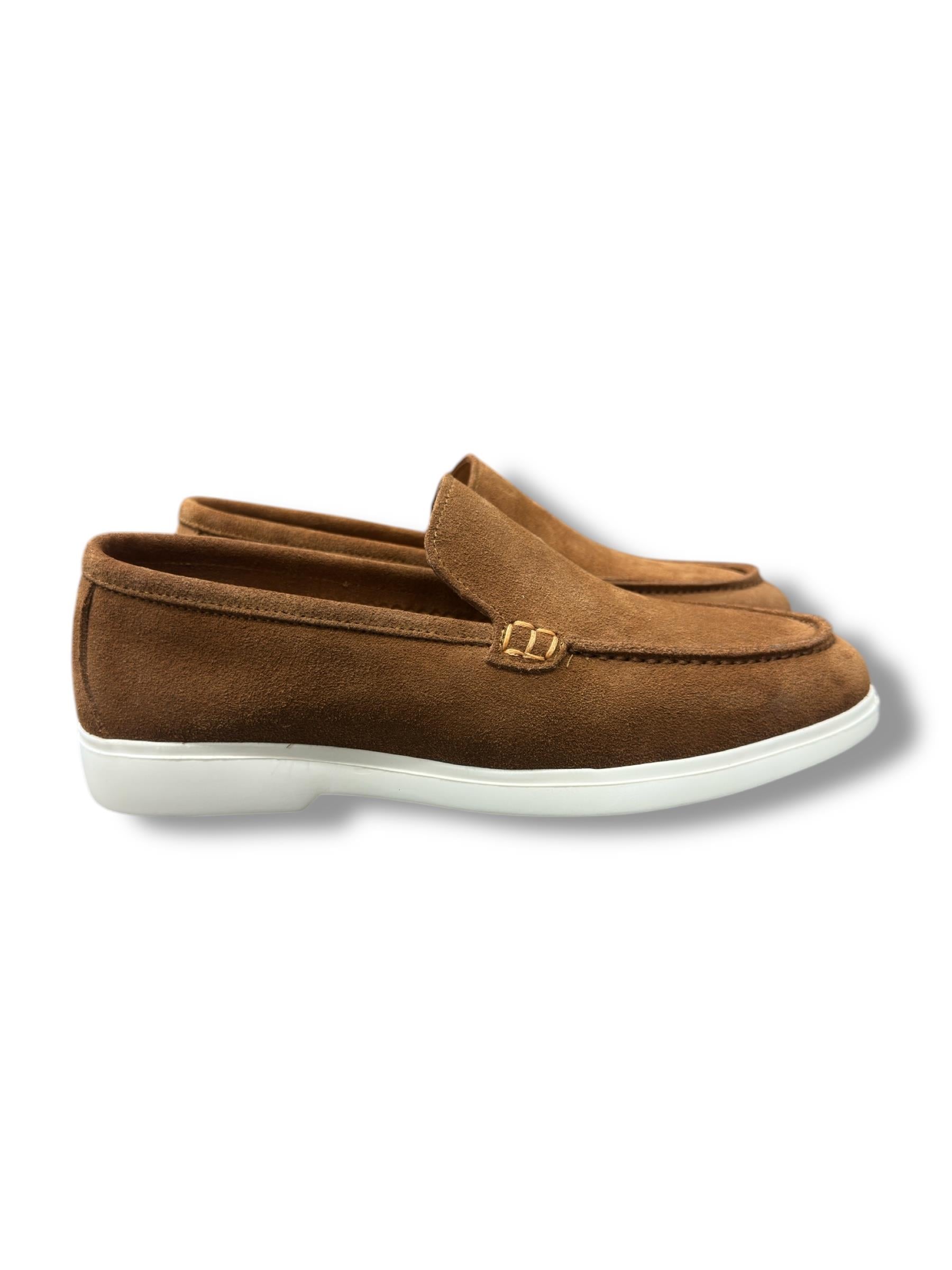 Mocasini Beverly camel din Piele Întoarsă