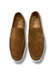 Mocasini Beverly camel din Piele Întoarsă