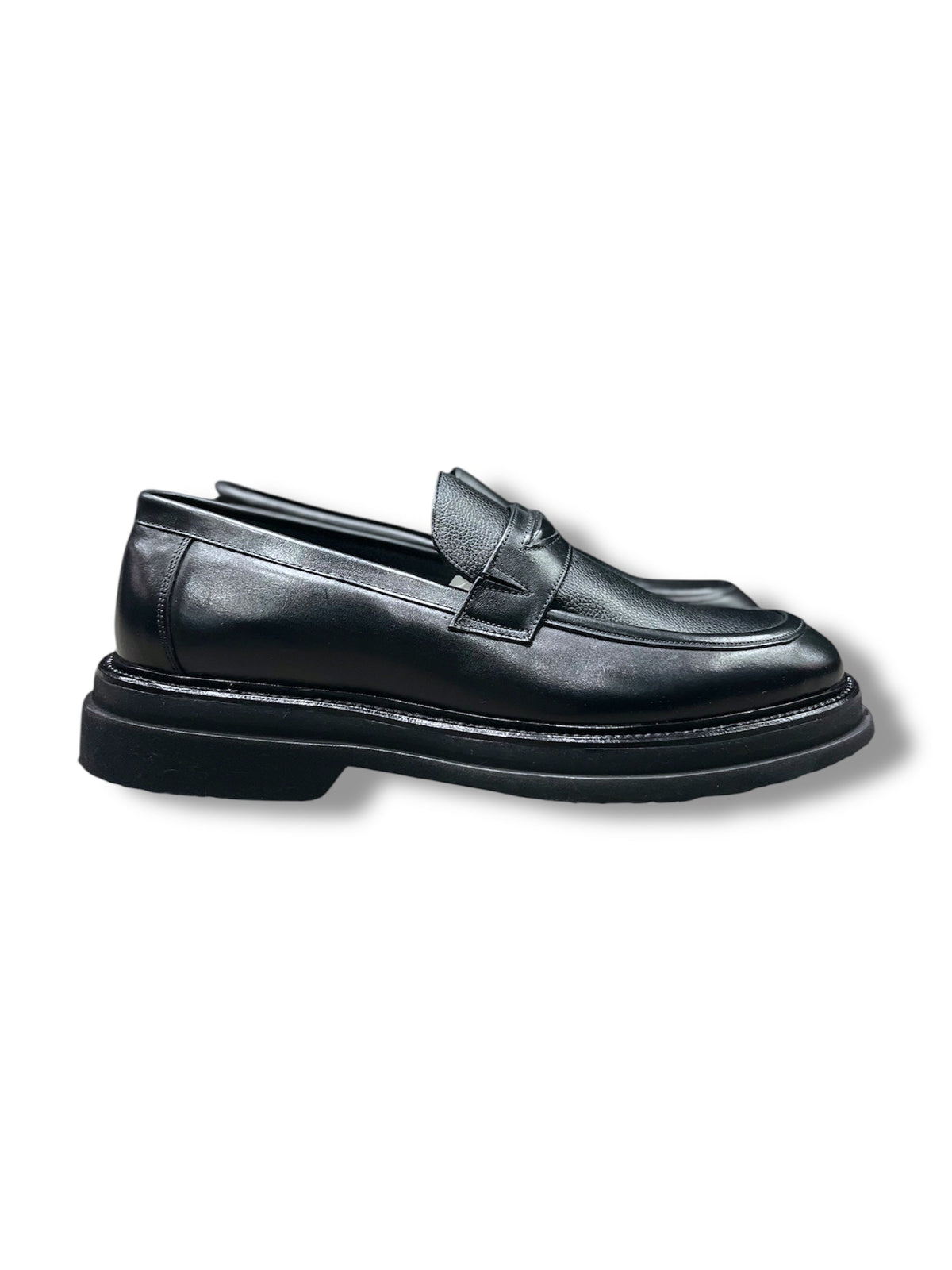 Loafers Anton negri din piele naturală