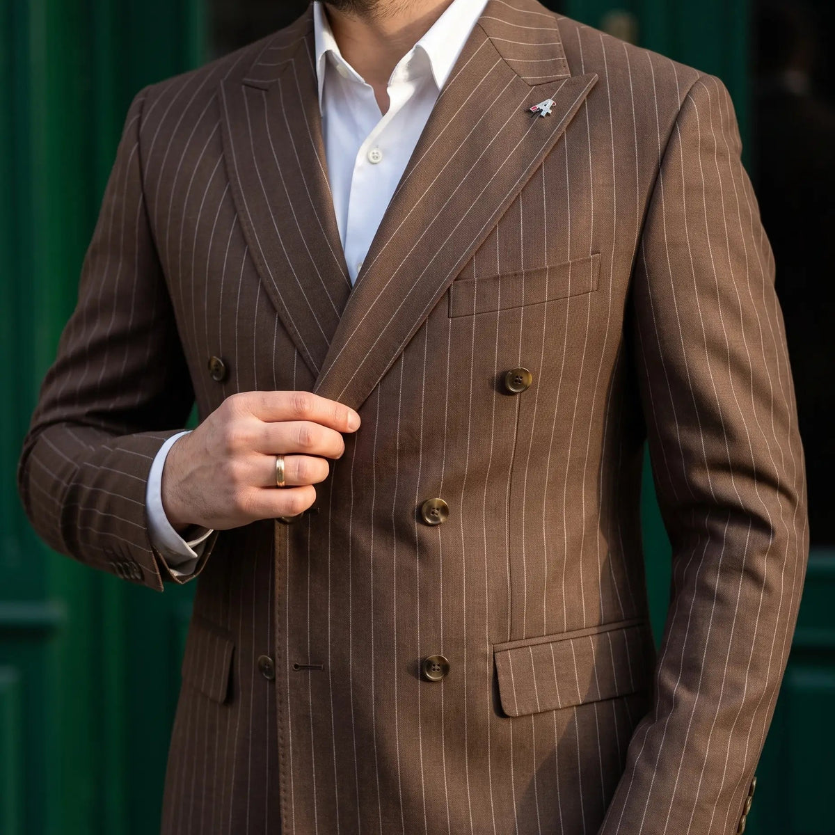 Costum Fabrizio maro cu Dungi