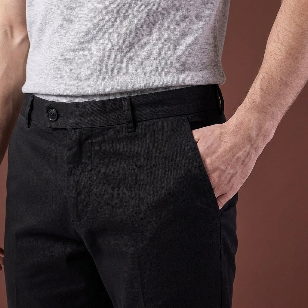 Pantaloni chino negri