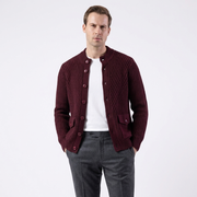 Cardigan Vișiniu din Tricot