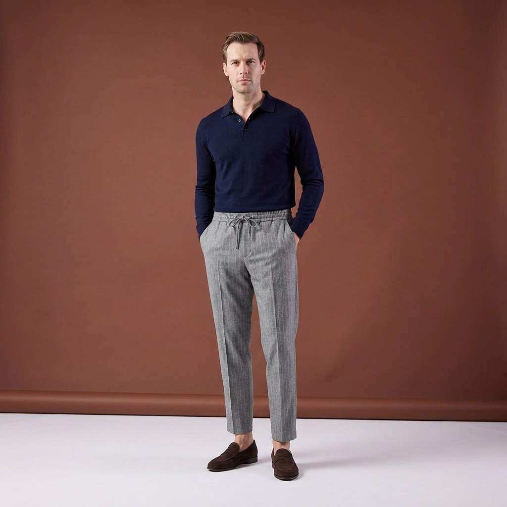 Pantaloni Guilo gri