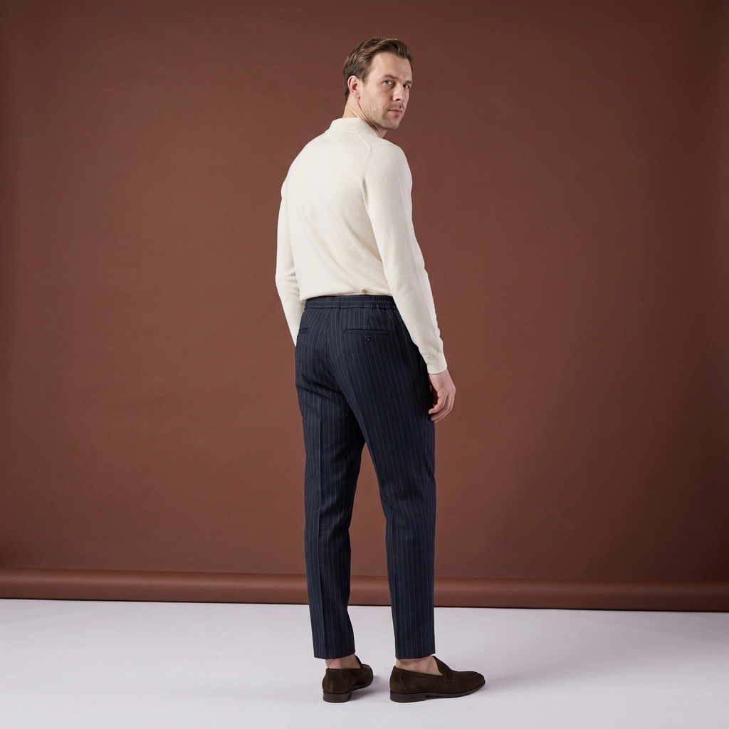 Pantaloni Guilo bluemarin