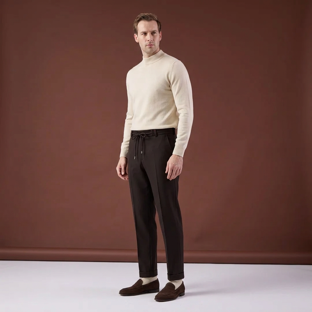 Pantaloni Jogger Art maro închis
