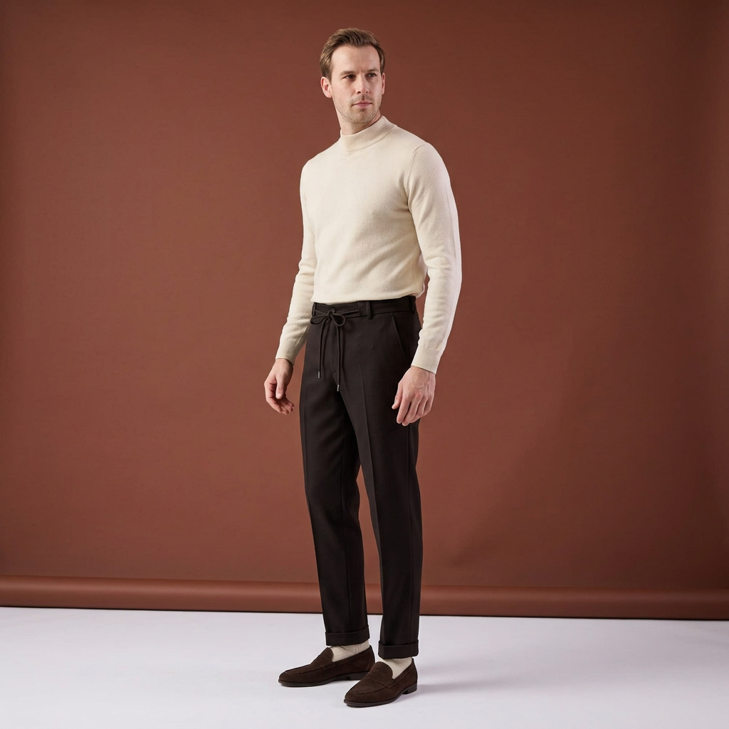 Pantaloni Jogger Art maro închis