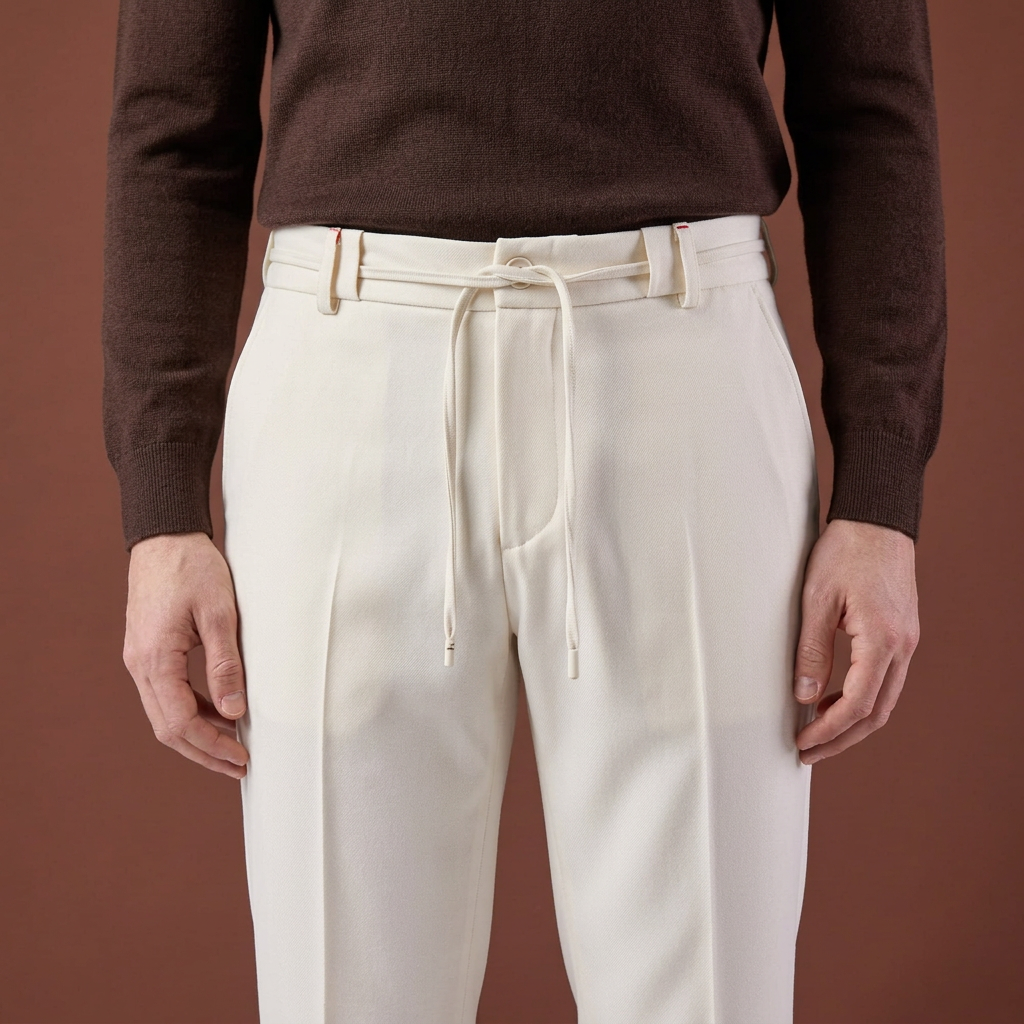 Pantaloni Jogger Art ecru