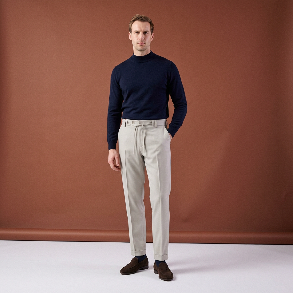 Pantaloni Jogger Art crem