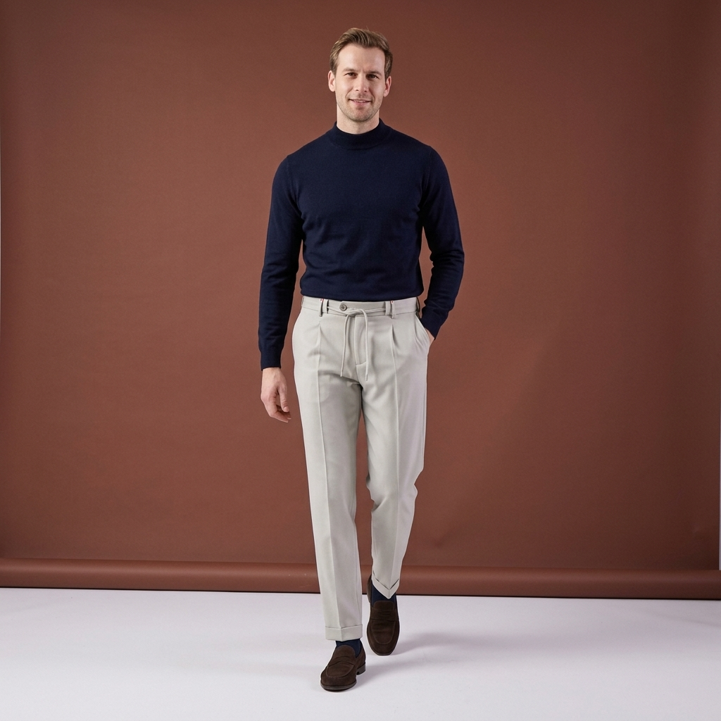 Pantaloni Jogger Art crem