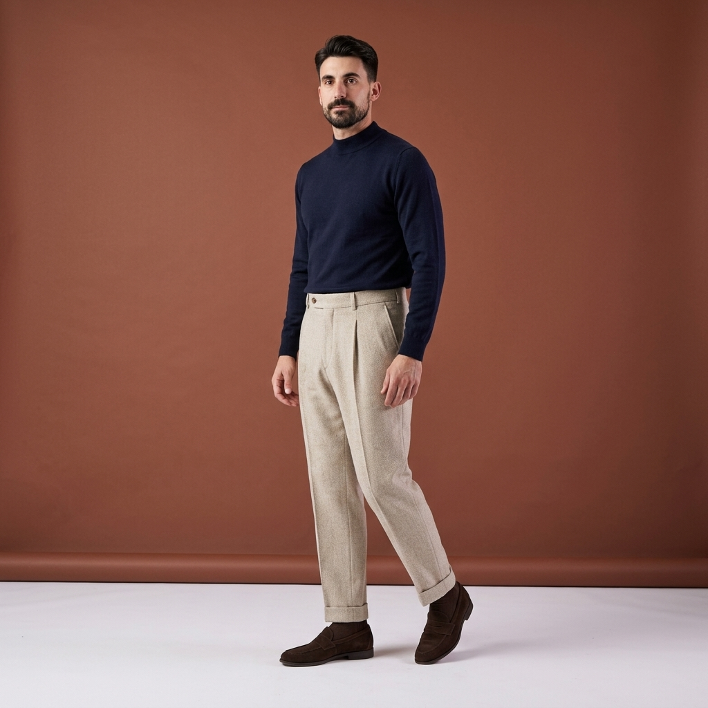 Pantaloni Jacques bej