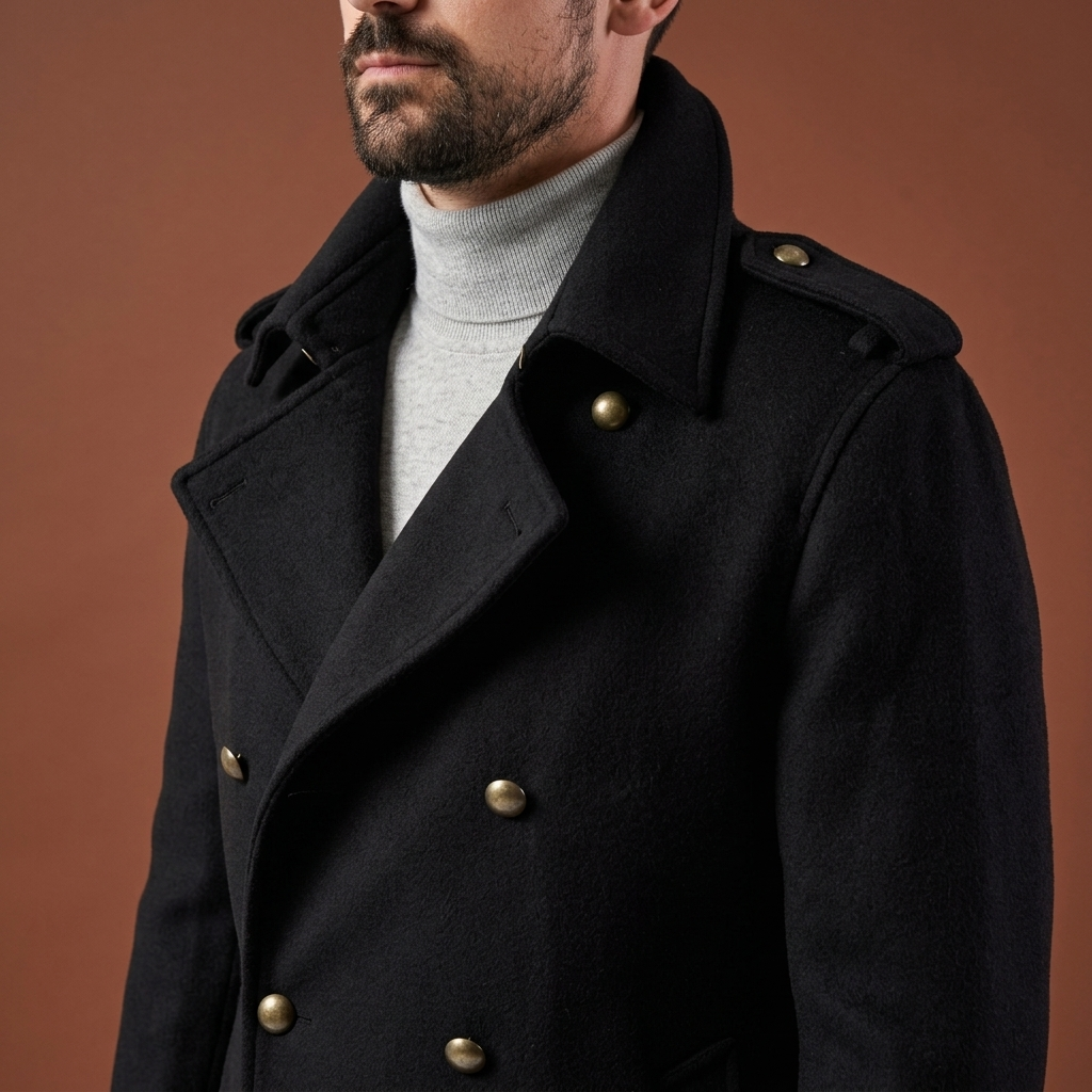 Palton Delmar negru