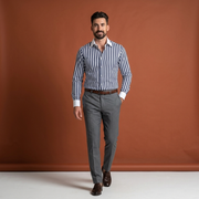 Cămașă Ottavio cu dungi bleumarin