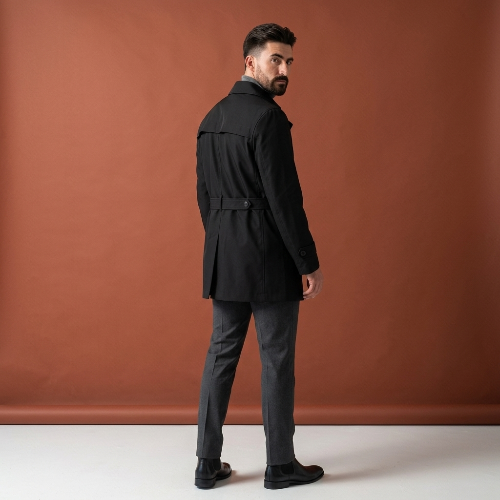 Trenchcoat Vittorio negru