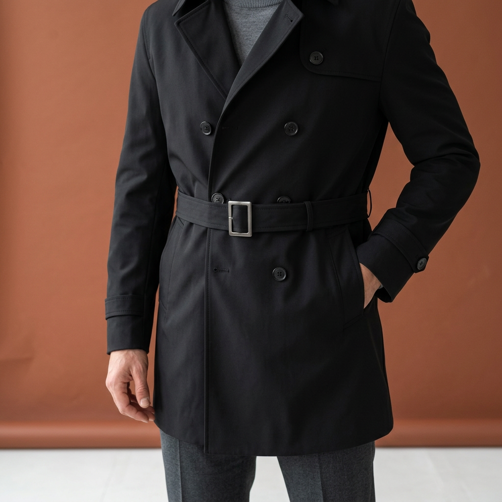 Trenchcoat Vittorio negru