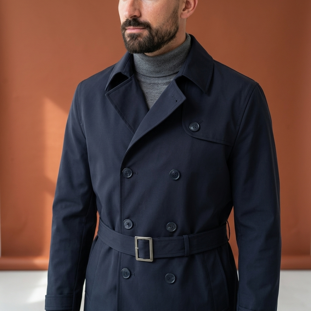 Trenchcoat Vittorio bluemarin