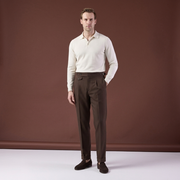 Pantaloni Reggie maro